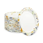 Boardwalk Deerfield Printed Paper PLATES,9" Dia,coated/soak Proof, 125/PACK,8/CT New. Price: $83.50.