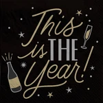 This The New Year's Eve Holiday Party Paper Luncheon Napkins. Price: $10.99.
