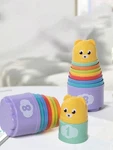 Interactive Stacking Cups For Babies, Bright Colors - 2 Pack New. Price: $11.99.