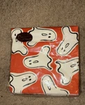 Caspari Halloween Ghosts Paper Napkins 20-COUNT Black & Orange New. Price: $7.50.