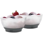 Host Ice Cream 2-PIECE Freeze Cooling Bowl Set (gray) New. Price: $19.99.