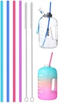 Alink 15 Inch Extra Long Reusable Silicone Straws 4-PACK Flexible For 40 New. Price: $8.80.
