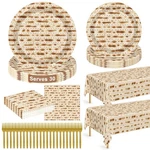Qzyl 30 Sets Seder Plates For Passover, 122 Pcs Disposable Decoratio... New. Price: $29.02.