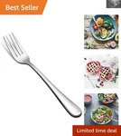 Rust-resistant 12-PIECE Salad And Dessert Fork Set Modern Dining Essential New. Price: $17.09.