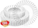 Youbet 60 Clear Scalloped Plastic Plates Dinner Dessert Party Wedding New. Price: $34.99.