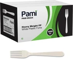 Pami Heavy-weight Plastic Utensils 1000 Ct Bulk Disposable Forks Knives Spoons New. Price: $40.88.