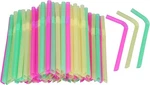 Jumbo Flexible Smoothie Plastic Straws 100 Pcs Assorted Colors Large Bendable New. Price: $16.49.