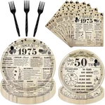 50TH Birthday Decorations For Women, Vintage 96PCS Back 1975 Party Plates New. Price: $28.85.