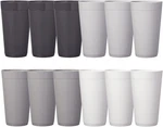 Newport 20 Ounce Unbreakable Plastic Stackable Water Tumblers In Grey Stone Se. Price: $29.97.