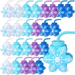 24 Pcs Themed Party Favor Winter Snowflake Cup With Straws, 10 Oz Plasti... New. Price: $67.61.