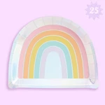 Xo, Fetti Rainbow Paper Plates - 25 Pk, 9" Happy Pastel Medium, New. Price: $22.69.