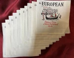 Lot Of 16 Vintage 1960'S European Italian Restaurant Boston Cocktail Napkins Used. Price: $15.00.