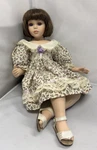 Vintage Sitting Porcelain Doll Brown Bob Hair (1038) Used. Price: $79.99.