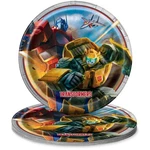 Round Dinner Paper Plates - 9", Transformers, 8 Pcs New. Price: $9.69.