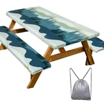 Picnic With Bench Covers 3 Pcs Waterproof Windproof Camping Table... New. Price: $27.78.
