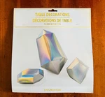 Amscan Table Decorations, 3 Pcs, Diamond/gem Shapes, Silver Iridescent New. Price: $5.57.
