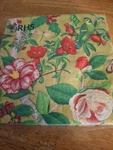 Caspari Luncheon Napkins Holly Berries And Songbirds Flowers Set Of 20 Nip New. Price: $9.95.
