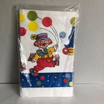Vintage Birthday Clown Paper Table Cloth Cover C.a. Reed 52" X 96" 1970S Nip New. Price: $9.95.