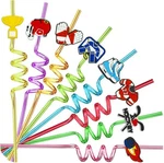 24 Pcs Ice Hockey Theme Twisty Reusable Straws One Size, 8COLOR New. Price: $22.85.