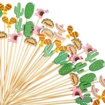 100 Pieces Fiesta Cupcake Toppers Mexican Assorted Tropical Cocktail T... New. Price: $18.77.
