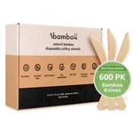 Ibambo 100% Bamboo - 600 Compostable Knives, Disposable Or Reusable New. Price: $69.97.