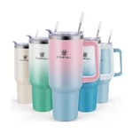 40 Oz Tumbler With Handle Straw Lid, 100% Leak-proof Travel Cof... Fast Ship New. Price: $30.10.