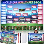 World Cup Pcs Schedule Poster 2026 Soccer Ball Wallchart Showcase. Price: $14.81.