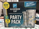 Brand New. Ball Recyclable Aluminum Party Cups 20 Oz. 30 Pack. Price: $19.99.