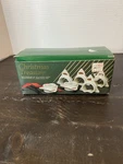 Vtg. Fine Porcelain Christmas Tree Napkin Rings, 6, Hand Painted 24K Gold Trim New. Price: $9.00.