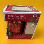 Vintage Greenbrier Christmas Holiday Coffee Cup Mug Poinsettia Flower 14 Oz New. Price: $16.99.