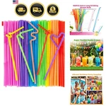Disposable Colorful Drinking Straws, 13INCH Extra Long Flexible For Pa... New. Price: $17.43.