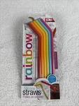 Joie Silicone Straws With Cleaning Brush / Set Of 6 Colors New& Sealed. Price: $8.99.