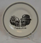 Royal Stafford Til Death Do Us Part Halloween Dinner Plates Set Of 2 New. Price: $50.00.