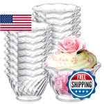 Rtteri 60 Pcs Plastic Dessert Cups Oz Clear Ice Cream Sundae Tasting Bowls, Mi New. Price: $84.58.