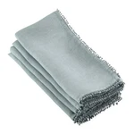 Saro Lifestyle 100% Linen Pompom Design Dinner Table Napkins (set Of 4), New. Price: $32.52.