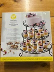 3-TIER Coated White Metal Cake & Treat Stand Set By Wilton New. Price: $33.90.