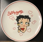 Bright Ideas Unlimited Inc. Betty Boop Hearts Ceramic Collector Plate Used. Price: $12.00.