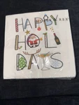 Molly & Rex Beverage Napkins Happy Holidays One Pack 40 Ct 3 Ply Nip New. Price: $9.99.