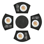5PCS Round Wedge Sets With Centerpiece Table Mats,... New. Price: $16.37.