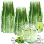Glowserve 9 Oz Clear Plastic Cups Green Disposable For Cocktail ... New. Price: $12.61.