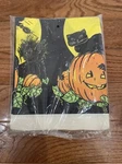 Vintage Halloween Paper Tablecloth Pumpkin Black Cat Walmart New Sealed Package. Price: $5.00.