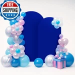 Lebenguru Upgraded 8FT Wedding Arch Cover 6.6FT Royal Blue Spandex Fitted New. Price: $35.99.