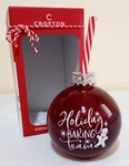 Crofton Ornament Glass Sipper "holiday Baking Team" With Sipping Straw New. Price: $11.55.