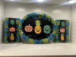 Summerween Halloween Fruit Pumpkins Paper Party Plates & Napkins Set New. Price: $37.95.