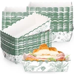 Funnymoom 48 Pcs Sage Green Floral Paper Food Trays Vintage Flower Nacho Boat New. Price: $21.63.