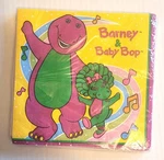 Vintage Unique 1995 Barney Baby Bop Party Napkins 2 Ply New. Price: $14.00.