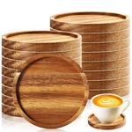 Zhehao 16 Pcs Acacia Round Coasters 4 Inch Wooden Drink Bulk St... New. Price: $39.65.