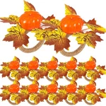 Fall Pumpkin Maple Leaves Napkin Rings Thanksgiving Autumn Banquet 12 Pack New. Price: $28.25.
