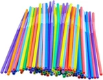 Vibrant 100 Count Flexible Disposable Drinking Straws For Festive Events New. Price: $9.85.