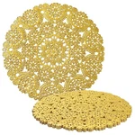 Juvale 60 Pack 10 Gold Paper Doilies For Dining Table, Inch, New. Price: $15.44.